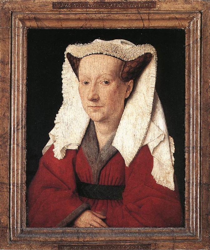 EYCK, Jan van Portrait of Margareta van Eyck sdf Spain oil painting art